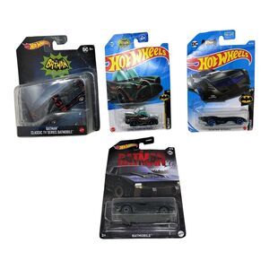Hot Wheels Batman Batmobile Classic Cars Series Lot‎ of 4 New Unopened Package